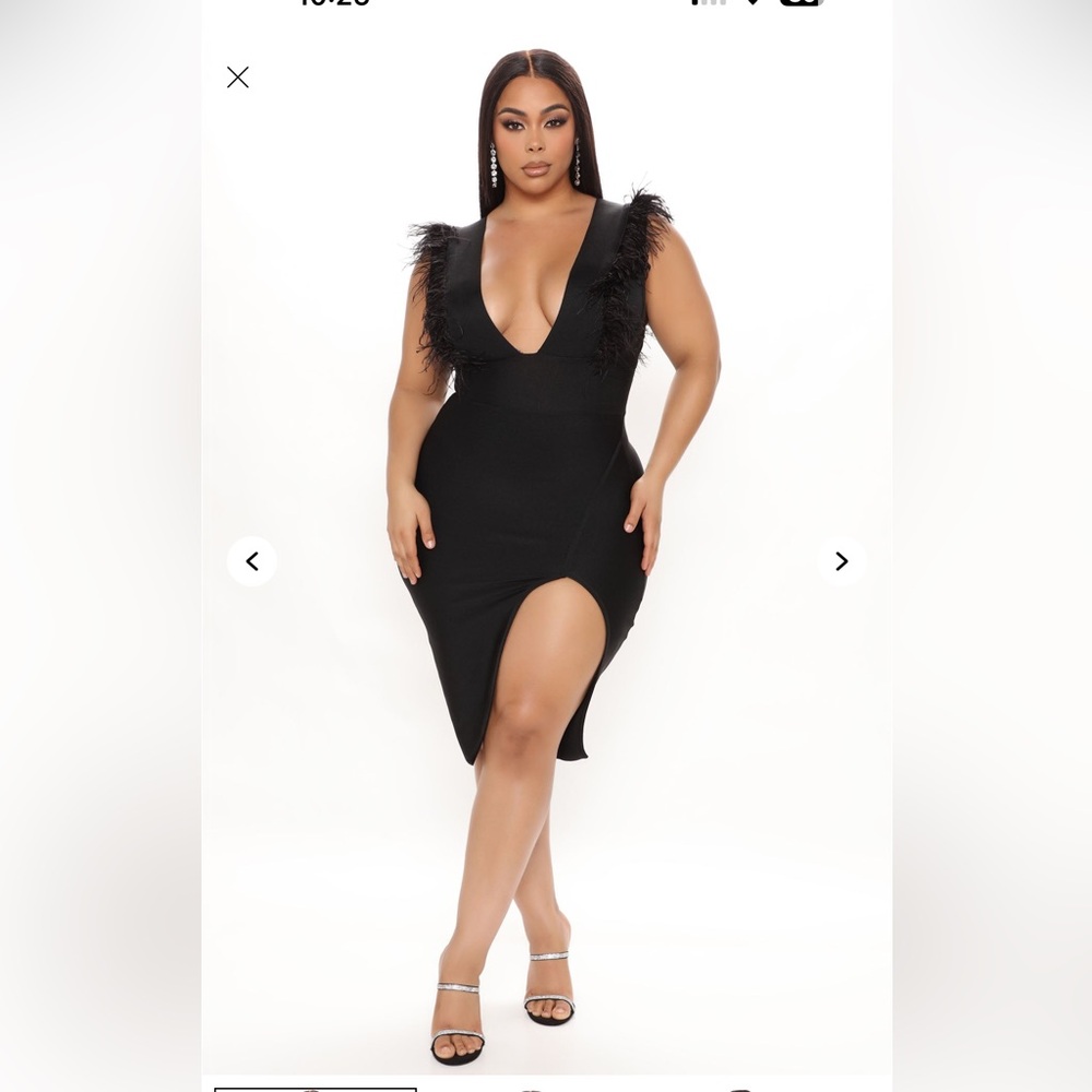 Dinner in Milan Bandage Midi Dress-  black